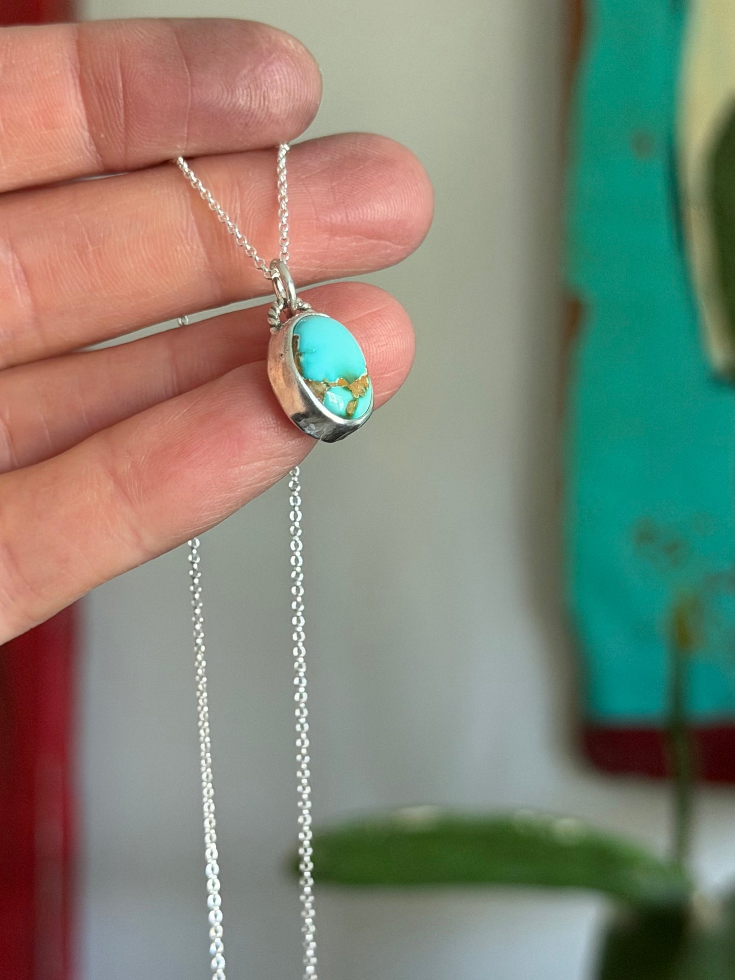 Little Royston Royal Blue Turquoise Necklace in Blue