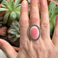 Pink Conch Shell Ring in size 9