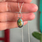 Thunderbird Turquoise Little Pinned Hinge Art Deco Necklace