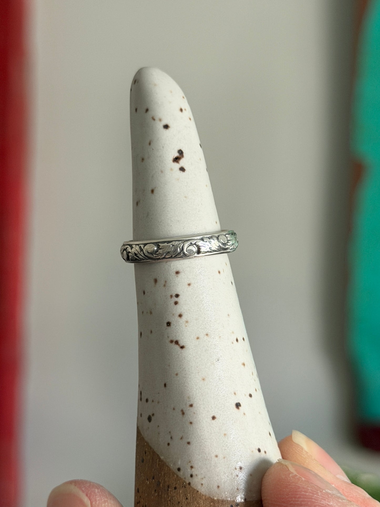 Royston Ribbon Turquoise Ring in size 6
