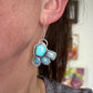 Coober Pedy Opal + Emerald Valley Turquoise Earrings v2