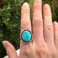 Sleeping Beauty Turquoise Twist Ring in size 8.5