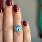 Golden Hills Turquoise Fleur Ring size 6