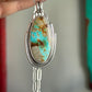 Royston Ribbon Turquoise Art Deco Pendant