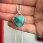 Desert Bloom Variscite Art Deco Pendant Small