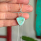 Royston Royal Blue Turquoise Triangle Necklace in Pale Blue