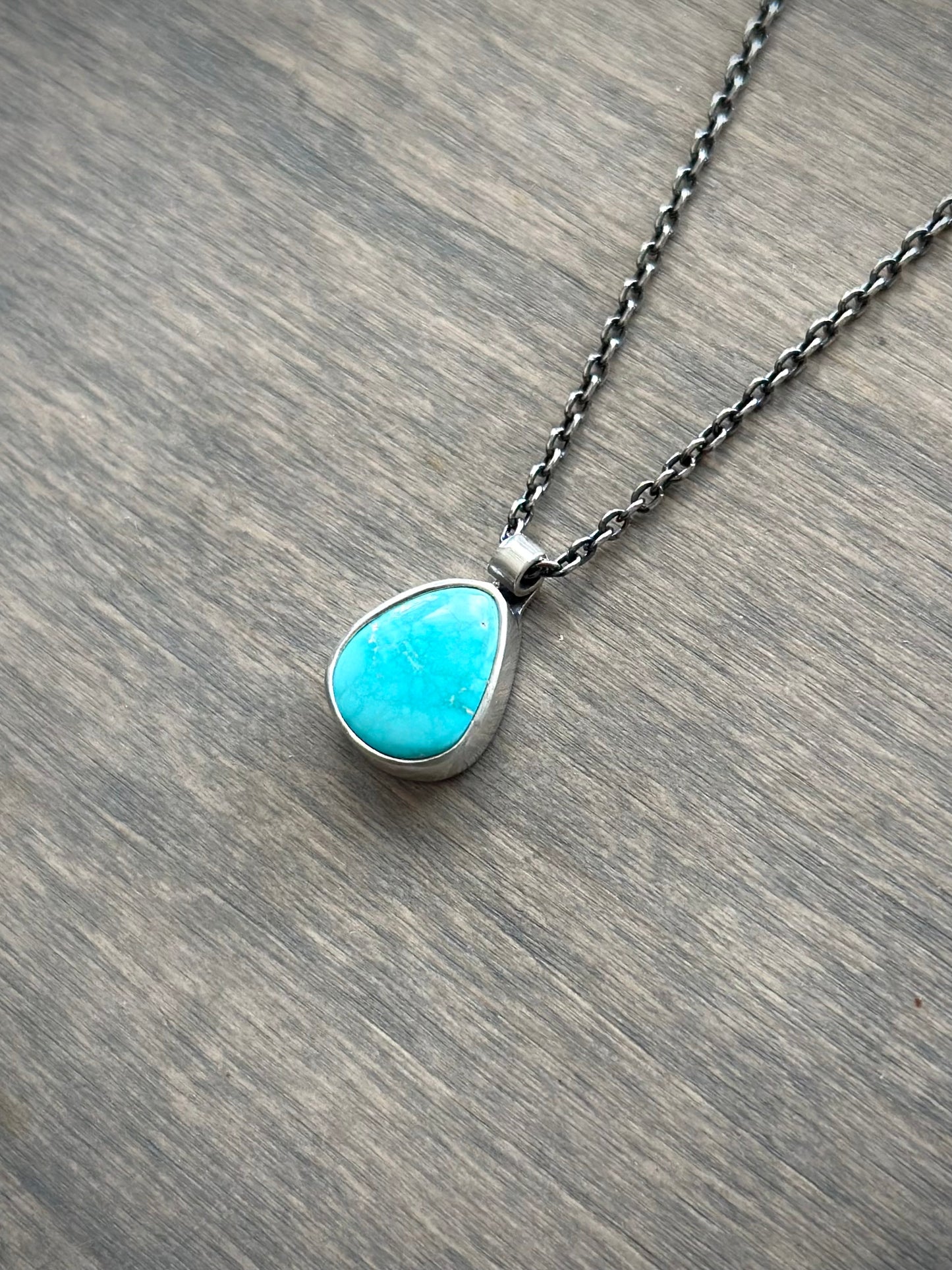 Fox Turquoise Pendant in Blue no. 4