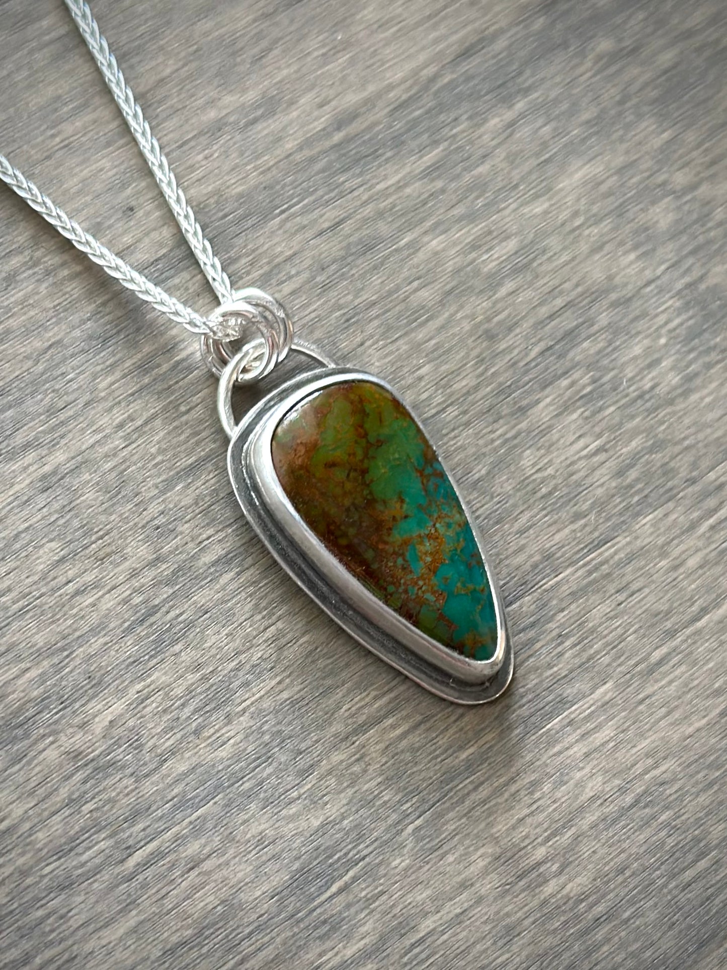 Rising Phoenix Turquoise Polychrome Pendant