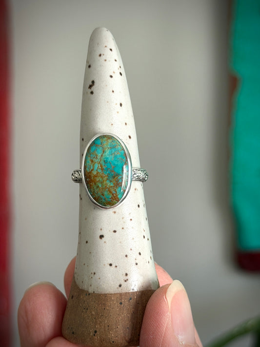 Royston Turquoise Ring in size 7.75