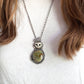 Desert Bloom Variscite Laura Mears Owl Pendant Necklace