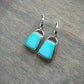 Emerald Valley Turquoise Huggie Hoop Earrings no. 2