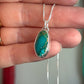 Royston Royal Blue Turquoise Necklace in Teal Oblong
