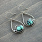 Calypso Variscite Teardrop Hoop Earrings