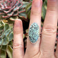 Desert Bloom Variscite Ring in size 6.25