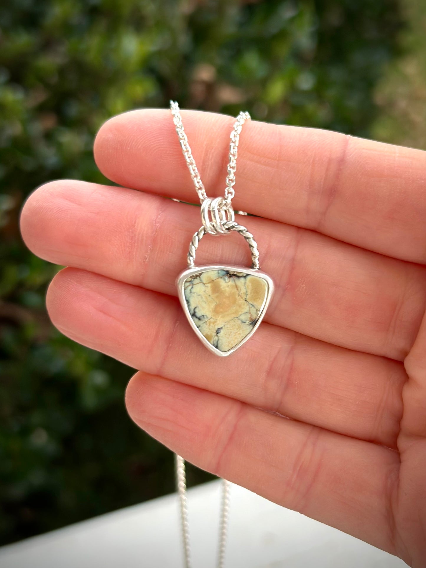 Prince Variscite Triangle Pendant