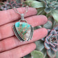 Royston Ribbon Boulder Turquoise Art Deco Pendant