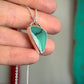 Desert Bloom Variscite Scalene Triangle Pendant with Twist
