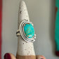 Kingman Turquoise Funky Ring size 8.25