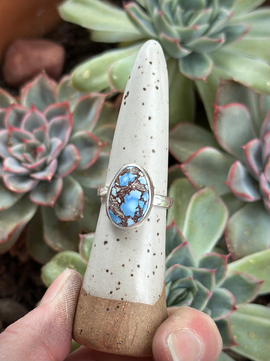 Golden Hills Turquoise Ring in size 7.75 to 8