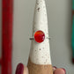 Rosarita Ring in Red Twist Band size 8.25