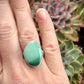 Minty Desert Bloom Variscite Ring in size 7.5
