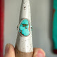 Montezuma Turquoise Ring in size 8