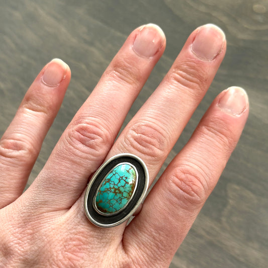 Sierra Bella Turquoise Shadowbox Ring size 9-1/2