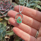 Small Chunky Twist Royston Turquoise Pendant