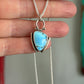 Golden Hills Turquoise Art Deco Hinge Pendant