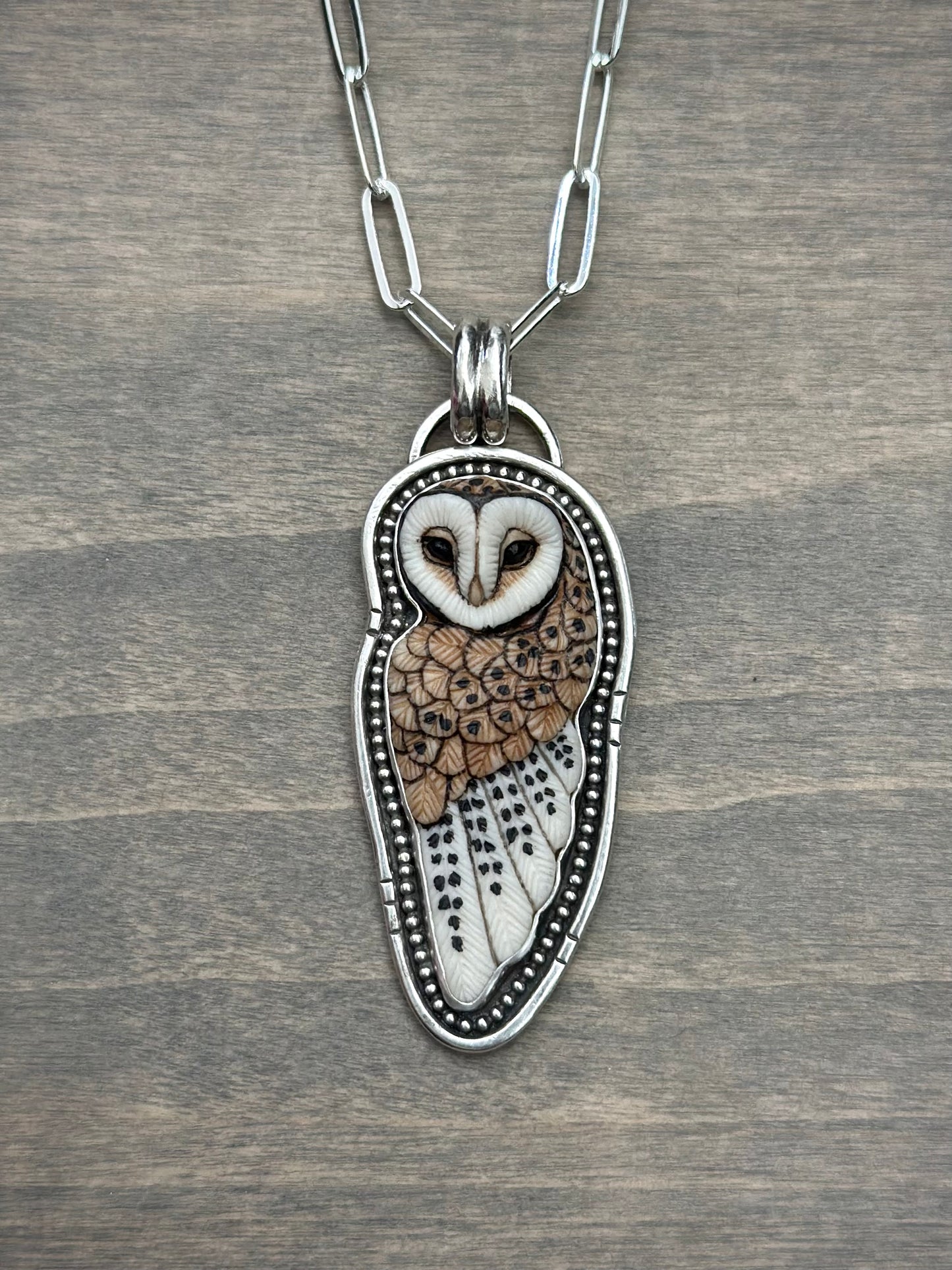 Laura Mears Full Owl Pendant