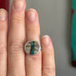 Royston Ribbon Turquoise Coin Style Ring in size 6 + 8