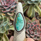 Fox Turquoise Chunky Twist Ring in size 7.25