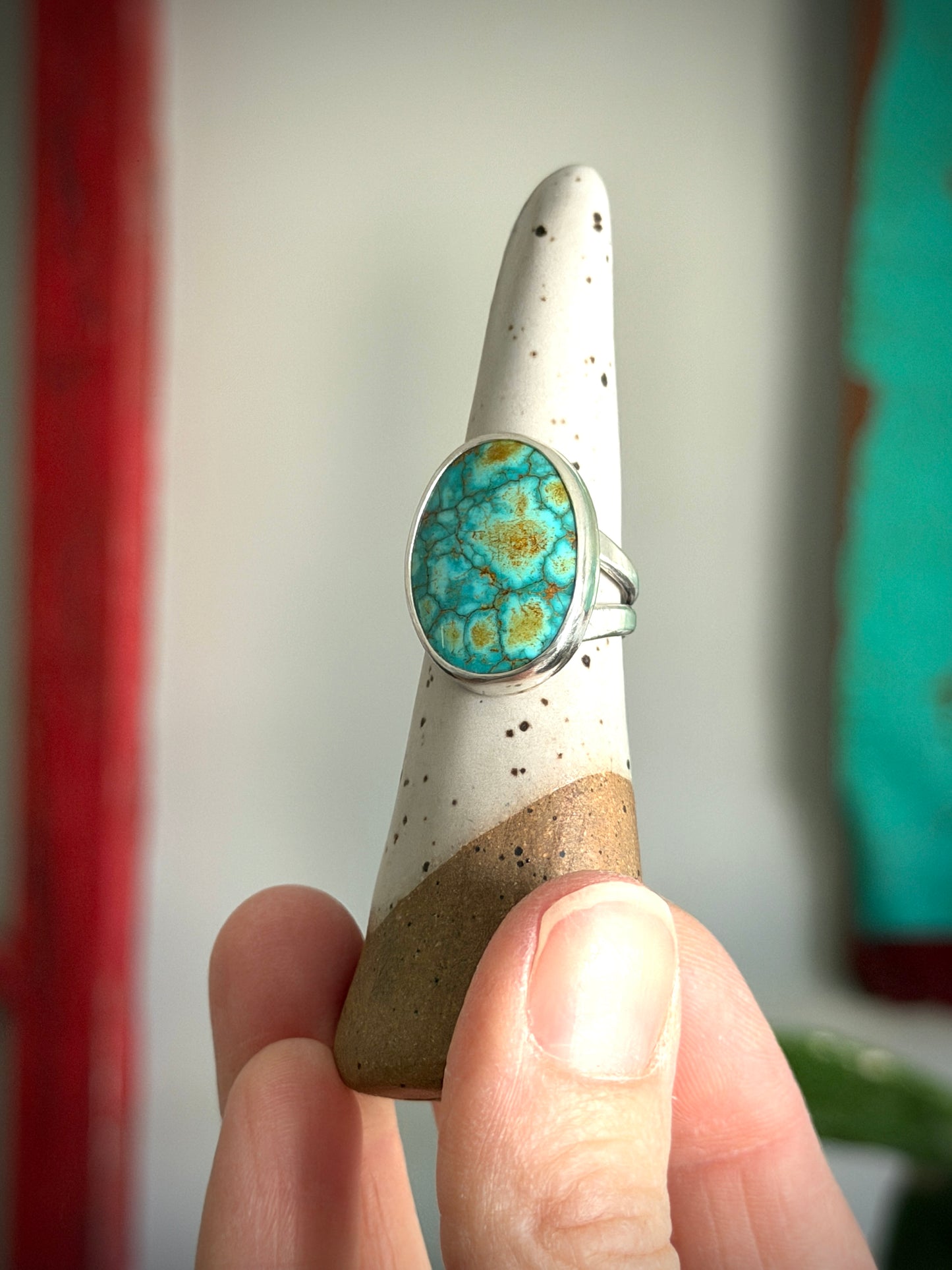 Turquoise Mountain Turquoise Ring in size 7.5