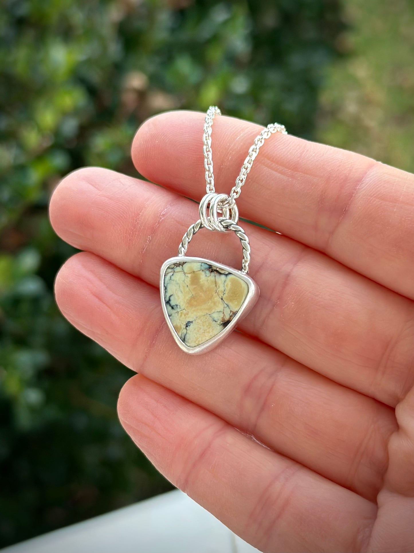 Prince Variscite Triangle Pendant