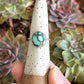 Desert Bloom Variscite Twist Stacker Ring in size 7-1/4