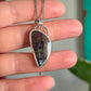 Australian Boulder Opal Pendant with Purple Opalescence