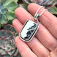 White Buffalo Art Deco Pendant