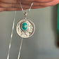 Indian Head Buffalo Nickel Emerald Valley Turquoise Necklace 1923