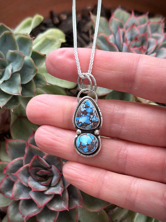 Golden Hills Turquoise Totem Pendant