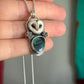 Laura Mears Owl Pendant with Blueboy Variscite + Succulents