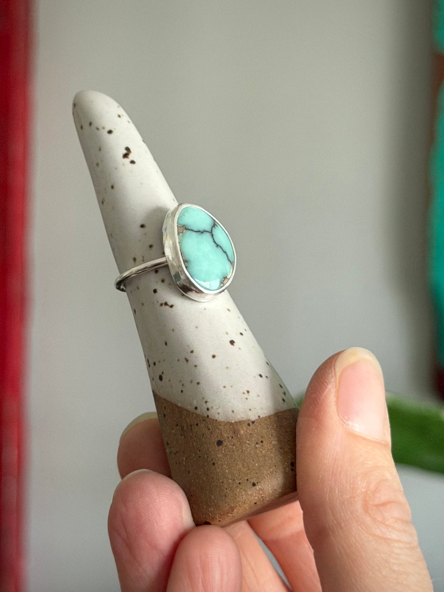 Desert Bloom Variscite Ring in size 6.75
