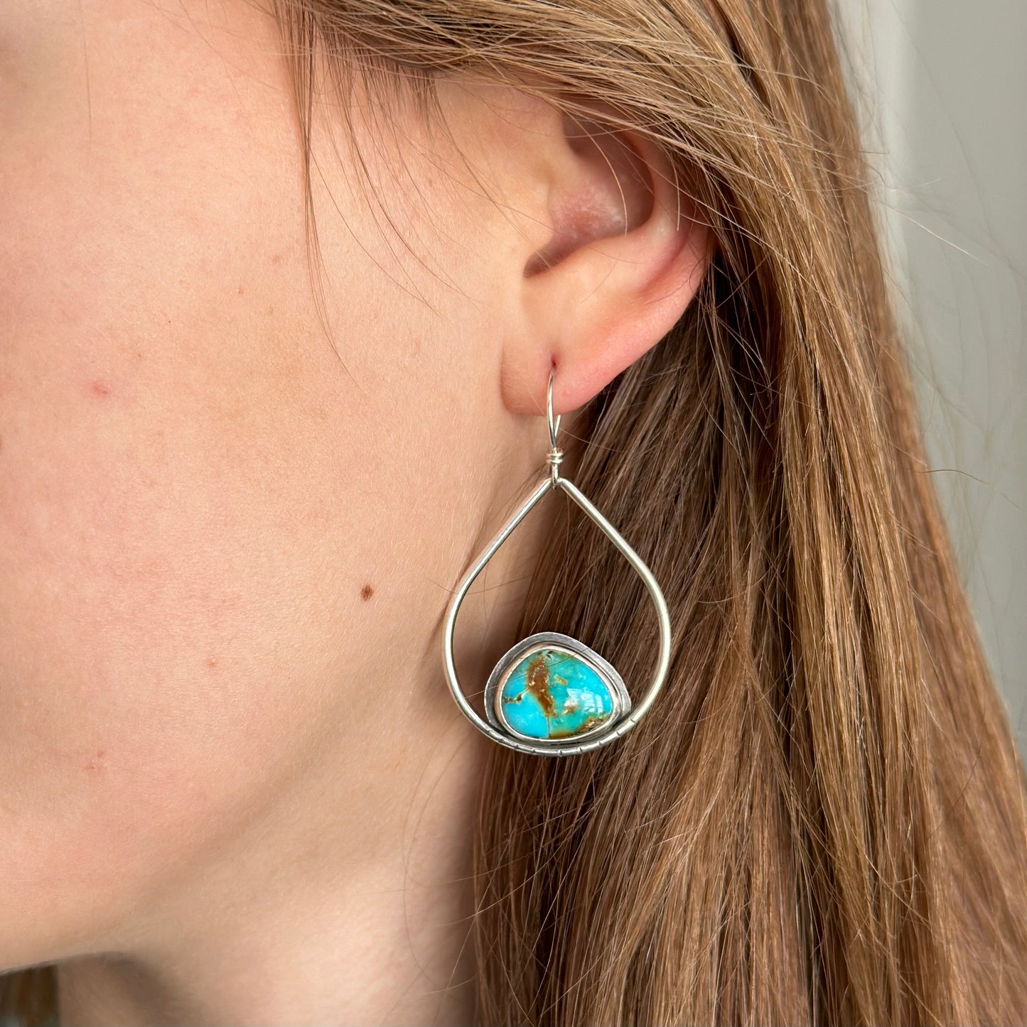 Sierra Bella Turquoise Hoop Earrings v2
