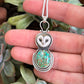 Catalina Turquoise + Laura Mears Owl Face Pendant