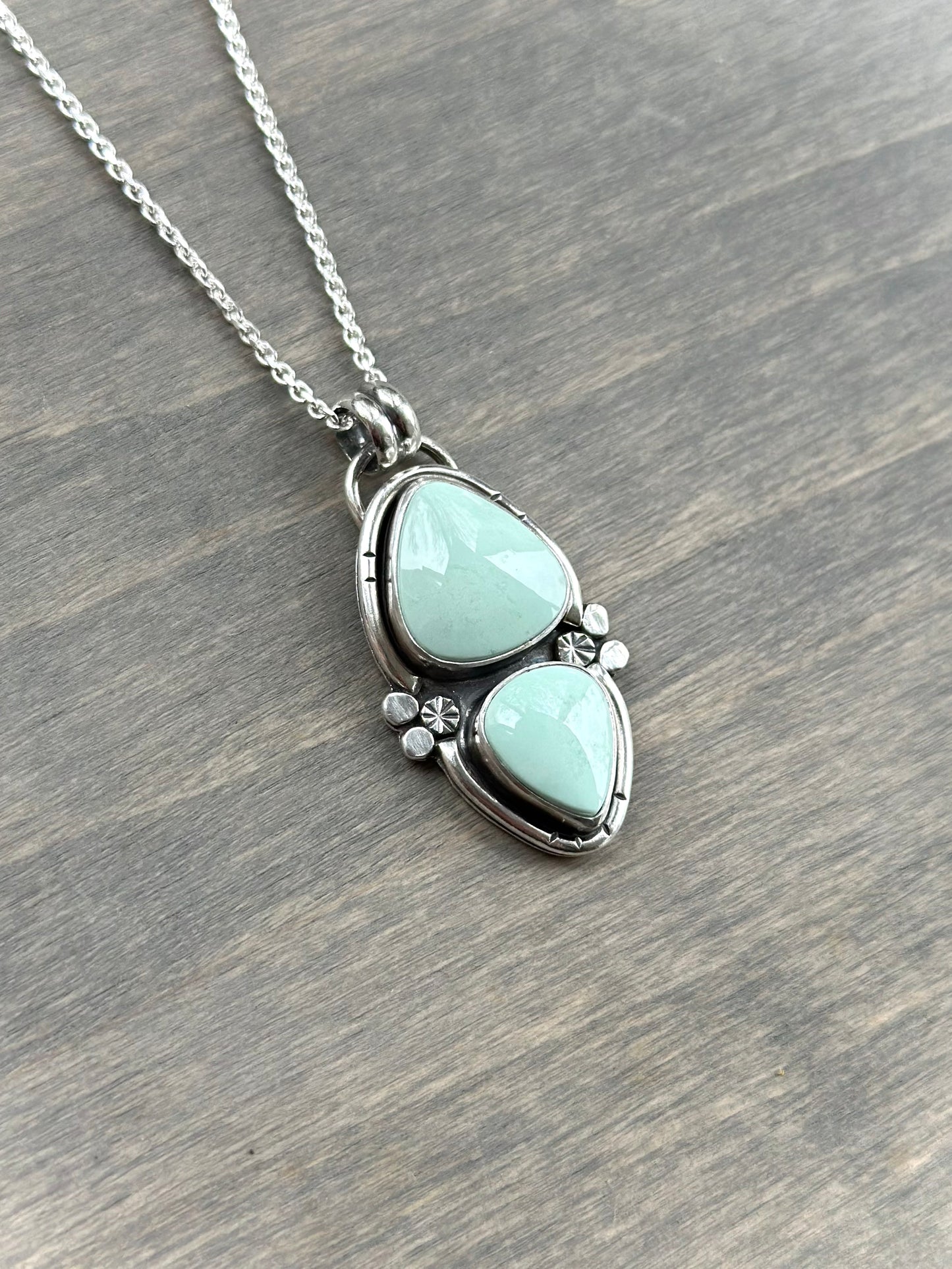 Desert Bloom Variscite Color Totem Pendant Small