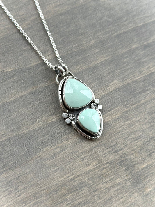 Desert Bloom Variscite Color Totem Pendant Small