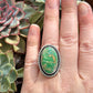 Australian Variscite Twist Ring in size 6.75 to 7
