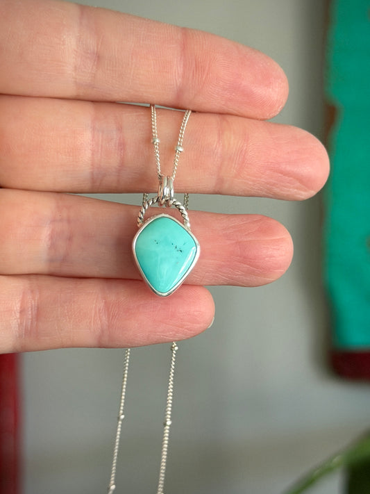Royston Turquoise Kite Pendant Pale Blue