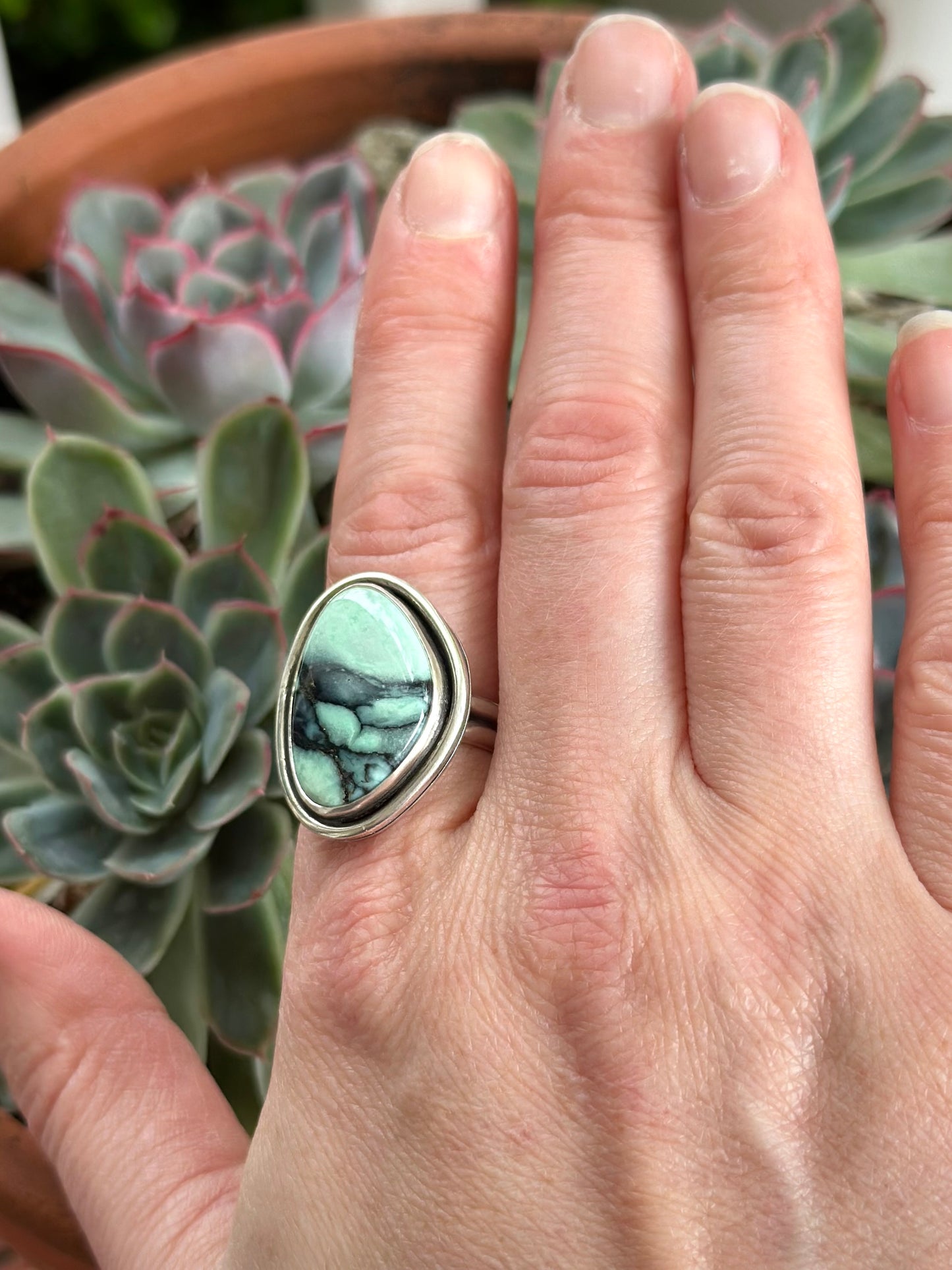 New Lander Variscite Ring in size 9