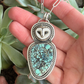 Laura Mears Owl + New Lander Variscite Pendant