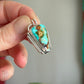 High Grade Royston Turquoise Art Deco Pendant